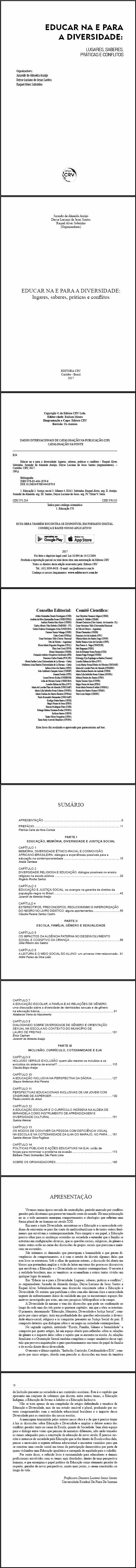 EDUCAR NA E PARA A DIVERSIDADE:<br>lugares, saberes, práticas e conflitos 